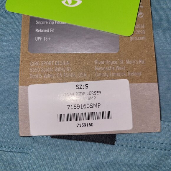 Giro Women's Ride Jersey Short Sleeve Size Small Retail $109 New w/tags - Picture 6 of 9